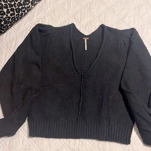 Free People sweater - puff sleeve - xs